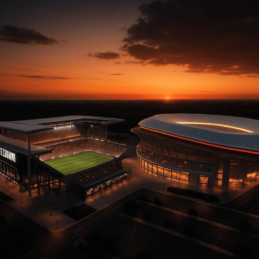 American and European professional soccer stadiums compared